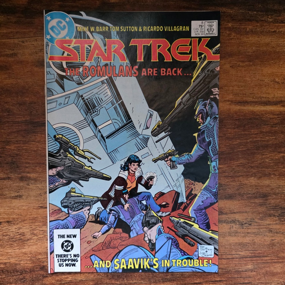 DC Comics Star Trek Comic #8 Multi Romulan Saavik Bronze Age Sci-Fi 1984